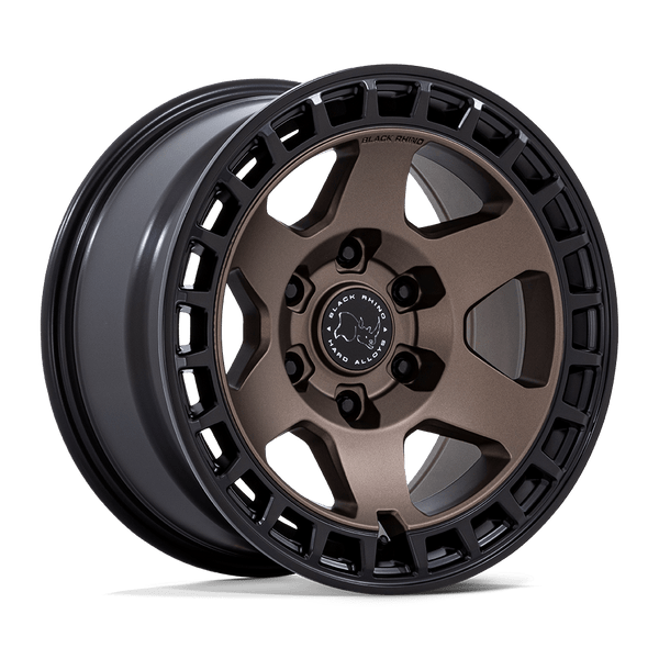 Bahari - 17in, Cast Aluminum, Burnt Bronze W/ Matte Blk-Lp, 17X8.5, 5X5.0, -10mm, 194933381692, SAE J2530 JWL VIA, 194933381692