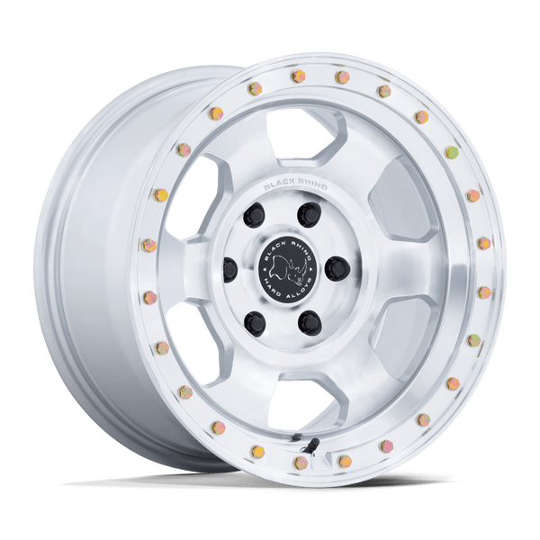 Trooper - 17in, Cast Aluminum, Gloss Silver W/ Machined Face, 17X8.5, 5X5.0, -10mm, 194933402694, SAEJ2530, 194933402694