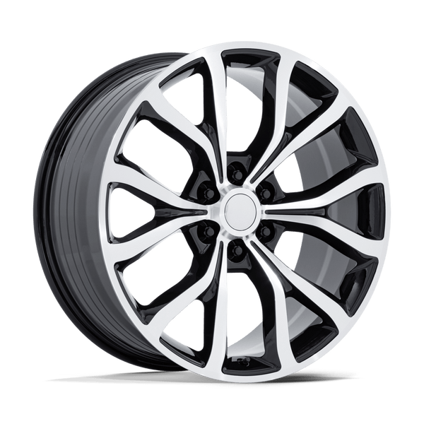 PR230 - 22in, Cast Aluminum, Gloss Black W/ Machined Face, 22X9.5, 6X135, 44mm, 194933401642, SAEJ2530, 194933401642