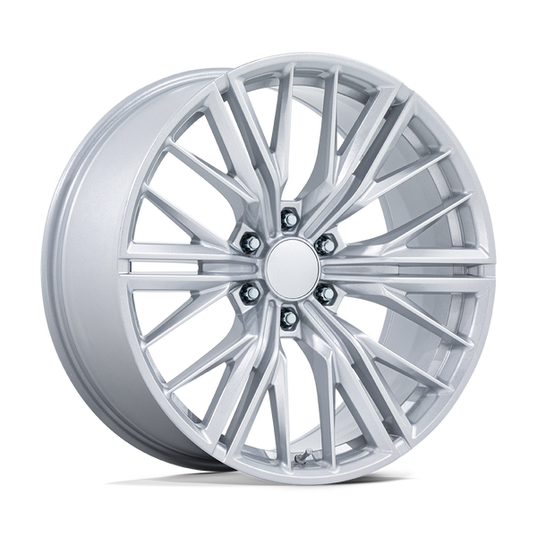 PR227 - 24in, Cast Aluminum, Gloss Silver, 24X10, 6X5.5, 24mm, 194933374373, SAE J2530 JWL VIA, 194933374373