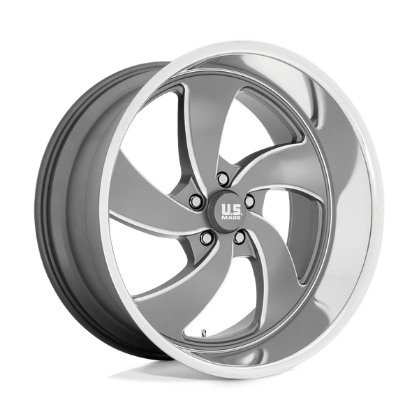 Desperado - 22in, Cast Aluminum, Anthracite Milled Diam-Cut Lip, 22X8.5, 5X5.0, 1mm, 194933119905, SAEJ2530, 194933119905