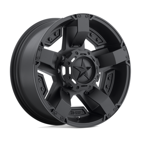 Rockstar II - 20in, Cast Aluminum, Matte Black W/ Accents, 20X9, 6X135/5.5, 0mm, 885463106663, SAE J2530 JWL-T VIA, 885463106663
