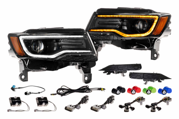 Headlight - XB LED: Jeep Grand Cherokee (14-22 / Gen II / Set) - 840203374849