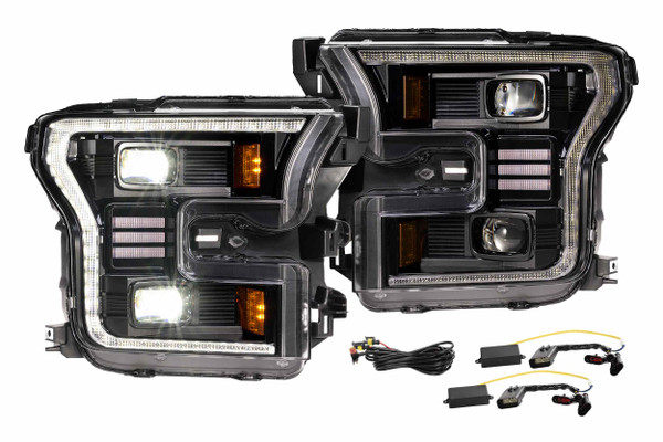 Headlight - XB Hybrid LED: Ford F-150 (15-17 / Set) - 840203321553