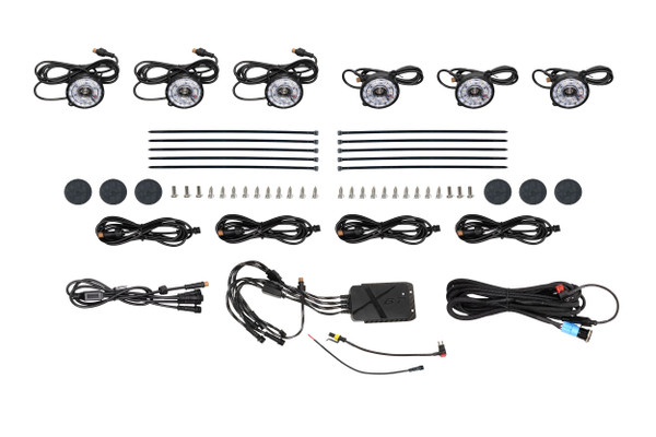 Rock Light Kit - RGB LED / 6 Pack - 840203379271, 840203379271