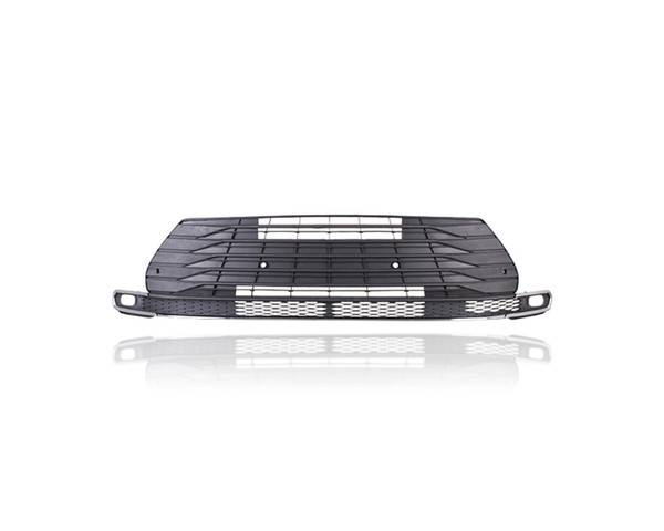 Grille - Compatible/Replacement for '21-25 Toyota Sienna XLE - Front Bumper Lower Gray Crossbar With Sensor Hole, Without Camera Hole, 5310208060, CAPA