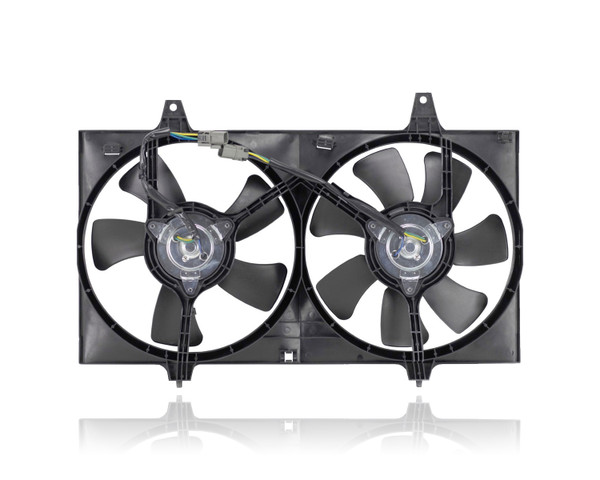 Dual Radiator and Condenser Fan Assembly For NI3115104 93-97 Nissan Altima/Stanza 4Cy/2.4L - 214815B600