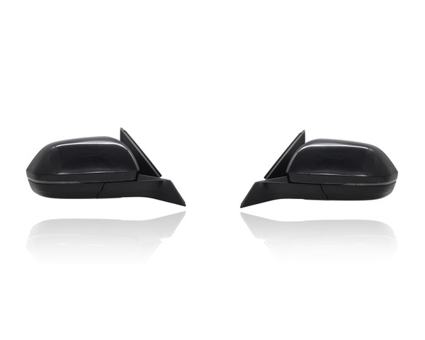 Door Mirror Replacement for 18-23 Volkswagen Atlas Power Heated With Blindspot/Signal/Cover Without Memory Manual-Folding Unpainted Pair Left Driver + Right Passenger Set 3CN857508AM9B9 3CN857507AM9B9