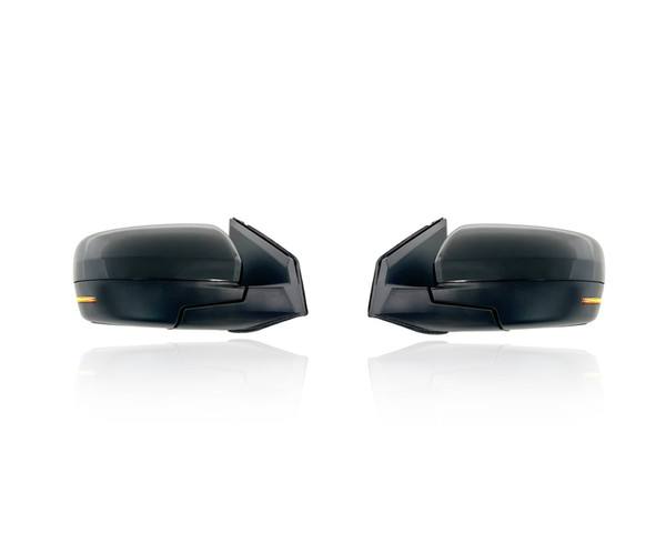 Door Mirror Compatible/Replacement for '23-26 Honda Pilot EXL/Touring - Signal, Manual-Folding Without Puddle/Camera, Unpainted, Pair, Left Driver + Right Passenger Set, 76208T90A21, 76258T90A21