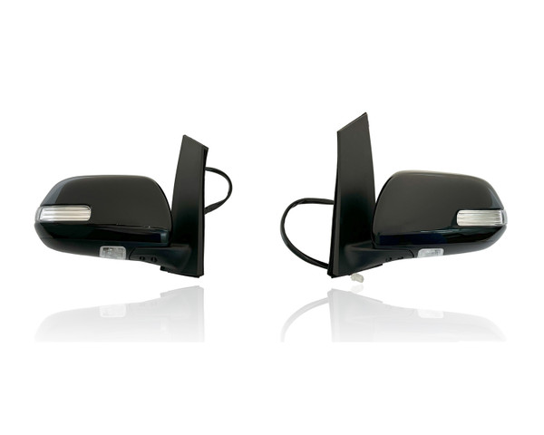 Door Mirror Compatible/Replacement for 18-20 Toyota Sienna Limited - Heated With Signal/Blindspot/Memory, Without Camera, Unpainted, Pair, Left Driver + Right Passenger Set, 8791008130C0, 8794008130C0
