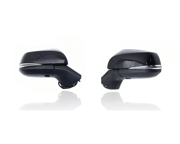 Door Mirror Compatible/Replacement for '21-26 Toyota Sienna Platinum - Heated With Puddle/Memory/Camera/Power-Folding, Unpainted, Pair, Left Driver + Right Passenger Set, 8791008240, 8794008210