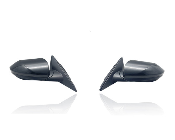 Door Mirror Replacement for 21-26 Hyundai Elantra/Hybrid SE/SEL (Korea-Built) - Non-Heated Without Signal/Blindspot, Unpainted, Pair, Left Driver + Right Passenger Set, 87620AA120, 87610AA120