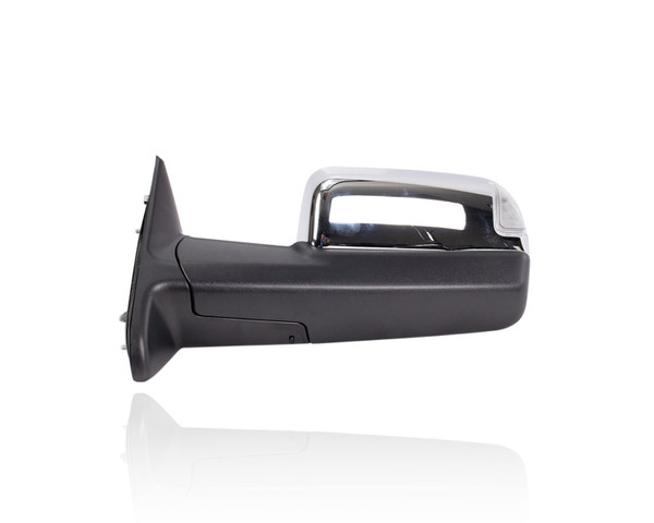 Door Mirror Compatible/Replacement for '15-18 RAM 2500/3500 - Power, Heated With Signal, Without Memory, Chrome Power-Folding, Left Hand - Driver, 68416903AC
