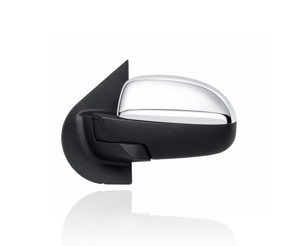 Door Mirror Compatible/Replacement for '09-14 Cadillac Escalade/Suburban/Tahoe/Yukon - Power, Heated, Power-Folding With Signal, Without AutoDim, Chrome, Left Hand - Driver, 20843108