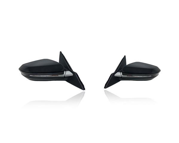 Door Mirror Replacement for 21-22 Honda Insight Touring - Power, Heated With Signal/Blindspot, Without Camera, Unpainted, Pair, Left Driver + Right Passenger Set, 76208TXMA81ZA, 76258TXMA81ZA