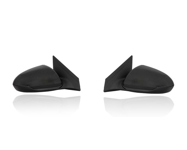 Door Mirror Replacement for 17-20 Hyundai Elantra Sedan SE/SEL/Value/Eco (Korea-Built) Heated With Blindspot Without Signal/Memory Unpainted Pair Left Driver+Right Passenger Set 87620F2280 87610F2280