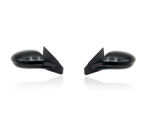 Door Mirror Compatible/Replacement for '21-25 Nissan Sentra SV - Power, Heated Without Signal/Camera, Unpainted, Pair, Left Driver + Right Passenger Set, 963016LB3A, 963026LB3A