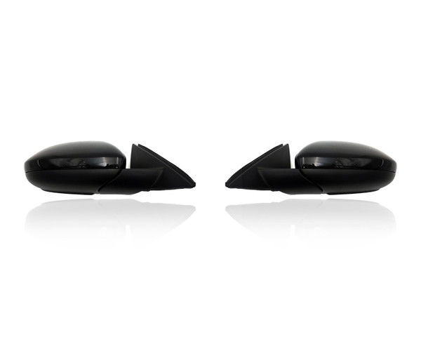Door Mirror Replacement for 19-24 Volkswagen Jetta/GLI S/SEL/Premium - Heated With Signal/Blindspot, Without Memory, Unpainted, Pair, Left Driver + Right Passenger Set, 17A857508AL9B9, 17A857507AL9B9