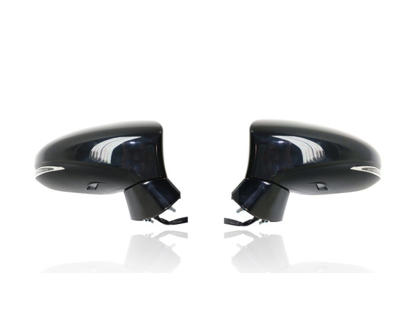 Door Mirror Compatible/Replacement for '14-17 Lexus CT200h - Power, Heated With Signal/Puddle/Memory, Unpainted, Pair, Left Driver + Right Passenger Set, 8791076152C0, 8794076152C0
