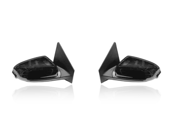 Door Mirror Replacement for 18-21 Hyundai Kona/Electric SEL/Limited/Ultimate - Power, Heated With Signal/Blindspot, Unpainted, Pair, Left Driver + Right Passenger Set, 87620J9130MZH, 87610J9130MZH
