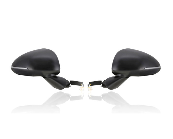 Door Mirror Compatible/Replacement for '20-23 Hyundai Sonata SE/SEL - Heated With Signal/Blindspot, Without Camera, Unpainted, Pair, Left Driver + Right Passenger Set, 87620L0011, 87610L0011