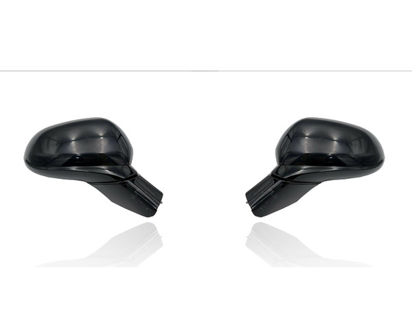 Door Mirror Compatible/Replacement for '19-20 Hyundai Santa Fe SEL/Plus - Power, Heated Without Signal/Camera, Unpainted, Pair, Left Driver + Right Passenger Set, 87620S2050, 87610S2050