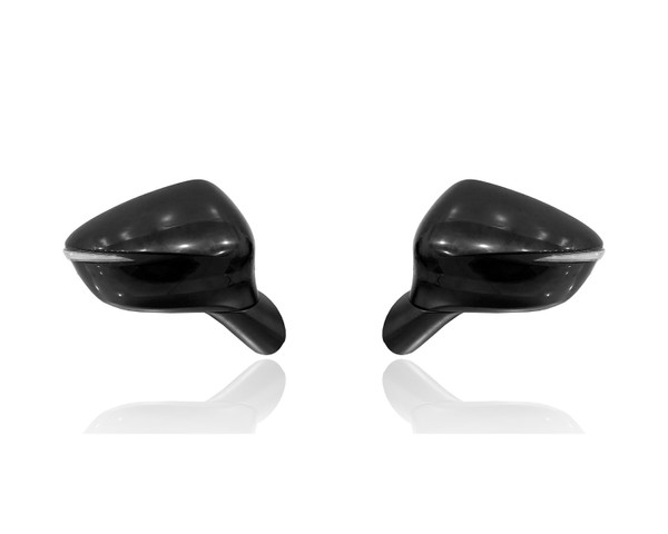 Door Mirror Compatible/Replacement for '16-22  Mazda CX-3 - Manual-Folding, Heated With Signal, Without Blindspot, Pair, Left Driver + Right Passenger Set, DB2R69121B, DB2R69181B