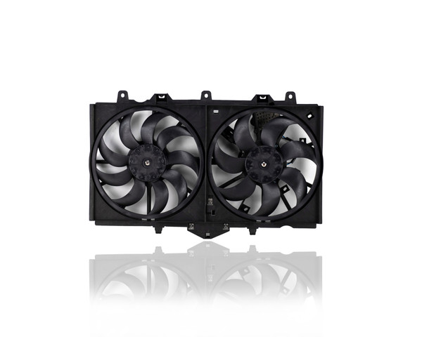 Dual Radiator and Condenser Fan Assembly For 214814GA0A 14-14 Infiniti Q50, 15-15 Q50 Sport, 14-18 Q50 Hybrid 3.5/3.7L - With Fan Control Module