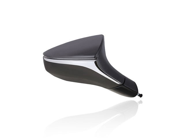 Door Mirror Compatible/Replacement for '19-23 Lexus UX250h, 19-22 UX200 - Power, Heated With Signal/Blindspot, Black Manual-Folding Non-Electrochromic Unpainted, Right Hand - Passenger, 8791076280