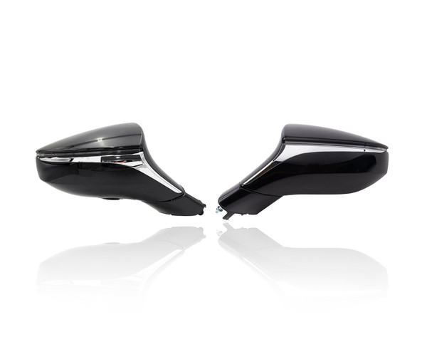 Door Mirror Replacement for 19-20 Lexus UX200/250h Power Heated With Signal/Blindspot/Memory Without Dim Black Electrochomic Unpainted Pair Left Driver+Right Passenger Set 8791076290PFM 8794076310PFM