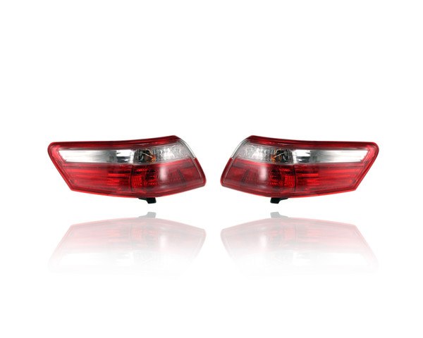 Tail Light Assembly For TO2819129; TO2818129 07-09 Toyota Camry USA-Build - Pair Left and Right Set, On Body, CAPA