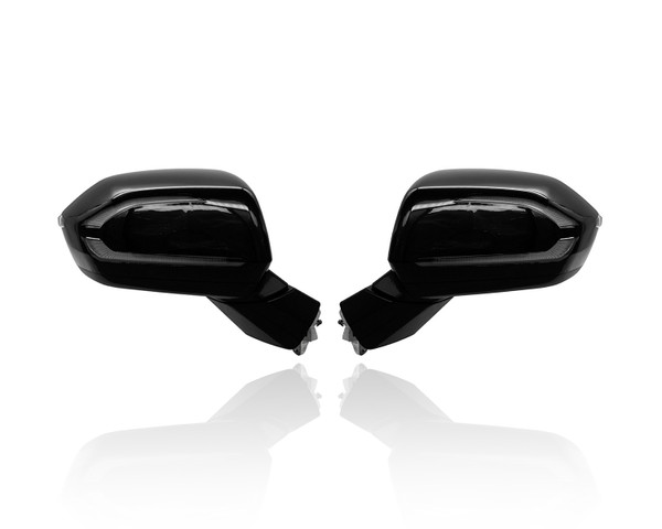 Door Mirror Compatible/Replacement for '20-22 Hyundai Palisade - Power, Heated With Blindspot/Signal, Without Camera, Unpainted, Pair, Left Driver + Right Passenger Set, 87620S8140, 87610S8140