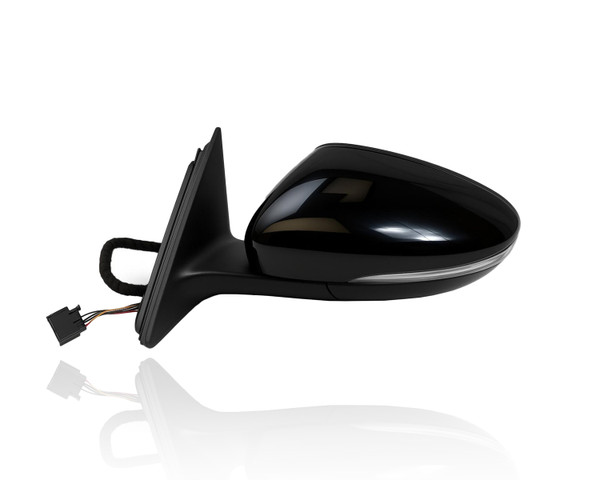 Door Mirror Compatible/Replacement for '16-19 Volkswagen Passat - Power, Heated With Signal/Blindspot/Memory, Manual-Folding Unpainted, Left Hand - Driver, 561857507BE9B9