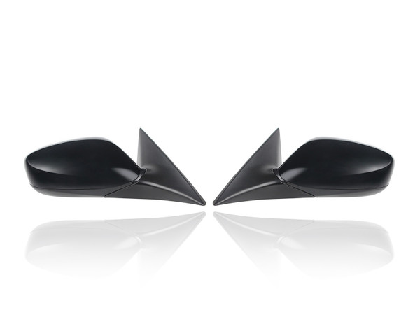 Door Mirror Compatible/Replacement for '14-17 Hyundai Veloster Base/1.6L - Power, Heated Without Signal/Power Sunroof, Unpainted, Pair, Left Driver + Right Passenger Set, 876202V500, 876102V500