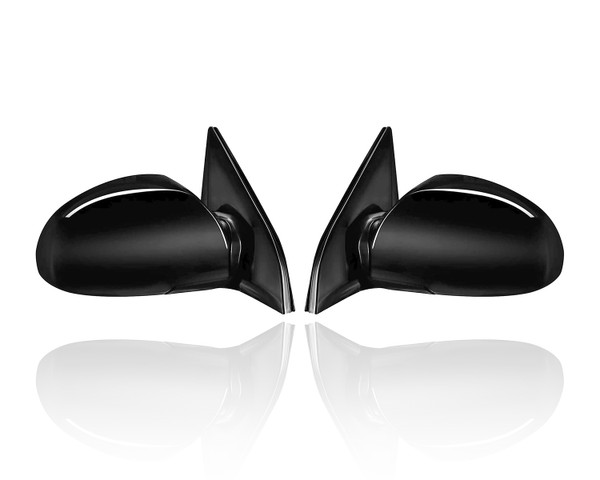 Door Mirror Compatible/Replacement for '05-06 Kia Spectra EX/SX/Spectra5 - Power, Heated With Blue Tint Foldaway, Unpainted, Pair, Left Driver + Right Passenger Set, 876062F300, 876052F101