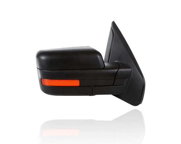 Door Mirror Compatible/Replacement for '09-10 Ford F150 - Power With Signal, Without Puddle/Memory, Non-Extendable, Manual-Folding Textured, Right Hand - Passenger, 9L3Z17682CB