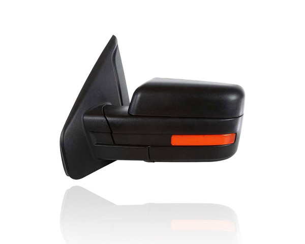 Door Mirror Compatible/Replacement for '09-10 Ford F150 - Power With Signal, Without Puddle/Memory, Non-Extendable, Manual-Folding Textured, Left Hand - Driver, 9L3Z17683CB