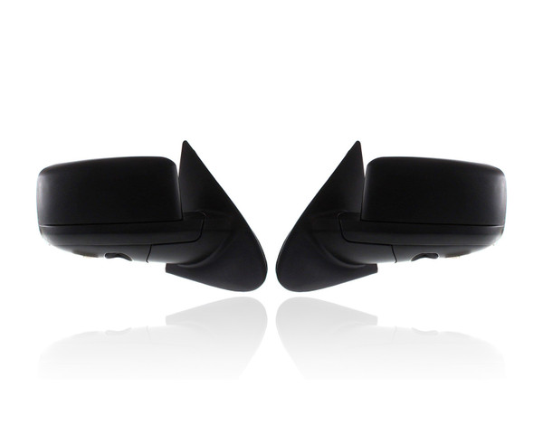Door Mirror Replacement for 04-06 Ford Expedition XLS/XLT/XLTS/NBX - Non-Heated Without Signal/Memory, Manual-Folding Textured, Pair, Left Driver + Right Passenger Set, 5L1Z17682FAA, 5L1Z17683FAA