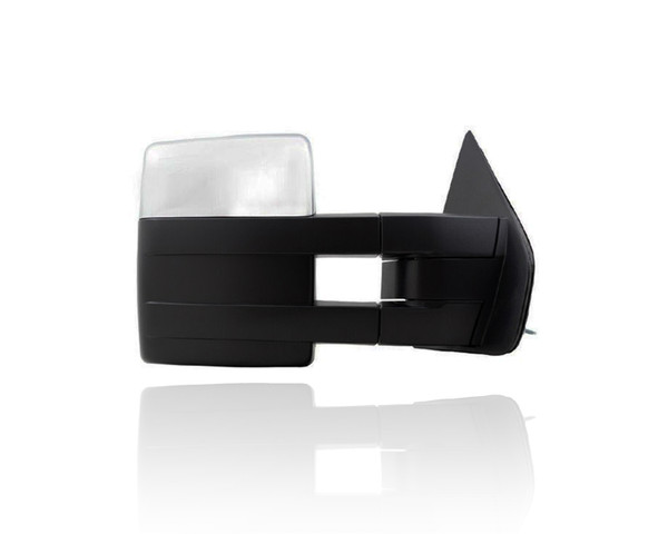 Door Mirror Compatible/Replacement for '09-12 Ford F-150 - Power With Signal/Puddle/Memory - Extendable Chrome, Right Hand - Passenger, 9L3Z17682EC