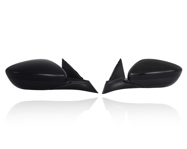Door Mirror Compatible/Replacement for '23-25 Honda Accord EX/SE - Power, Heated With Blindspot, Without Signal, Unpainted, Pair, Left Driver + Right Passenger Set, 7620830AA11, 7625830AA11