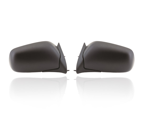 Door Mirror Compatible/Replacement for '92-93 Dodge Caravan/Chrysler Town & Country/Voyager - Power Heated, Pair, Left Driver + Right Passenger Set, 4713562, 4713563