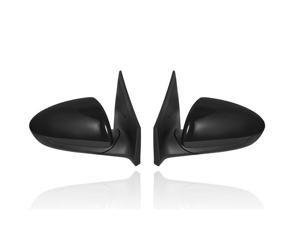 Door Mirror Compatible/Replacement for '20-22 Hyundai Ioniq Hybrid Essential, 18-22 Plug-In - Power, Heated Manual-Folding, Unpainted, Pair, Left Driver + Right Passenger Set, 87620G2360, 87610G2380