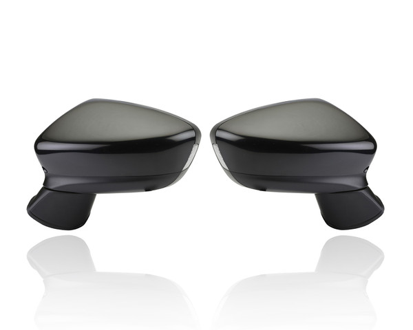 Door Mirror Compatible/Replacement for '14-16 Mazda Mazda6 Touring/Grand - Power, Heated With Signal/Blindspot, Unpainted, Pair, Left Driver + Right Passenger Set, GJS369121G, GJS369181