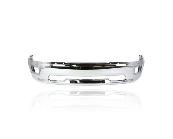 Bumper -  Compatible/Replacement for '09-12 Dodge/RAM 1500 - Front Facebar With Fog Lamp Hole, Chrome, 55112609AA