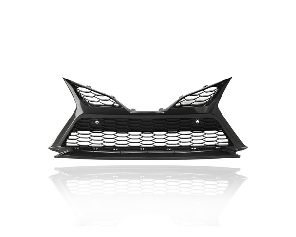 Grille -  Compatible/Replacement for '21-24 Toyota Camry XSE - Front Lower With Sensor Hole, Glossy Black, 5310206650