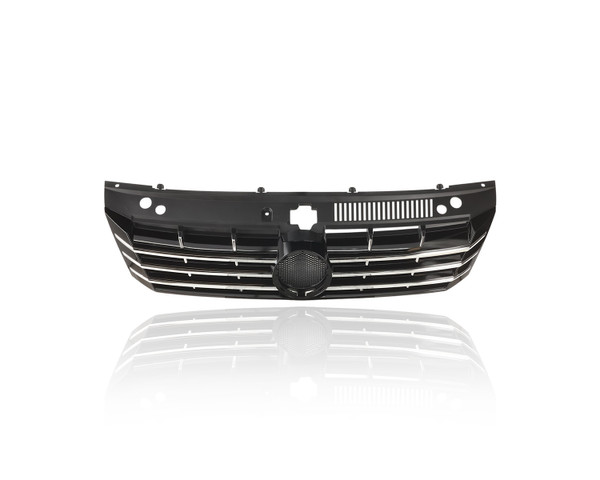 Grille -  Compatible/Replacement for '12-15 Volkswagen Passat - Upper, Chrome, 561853651BOQE, CAPA
