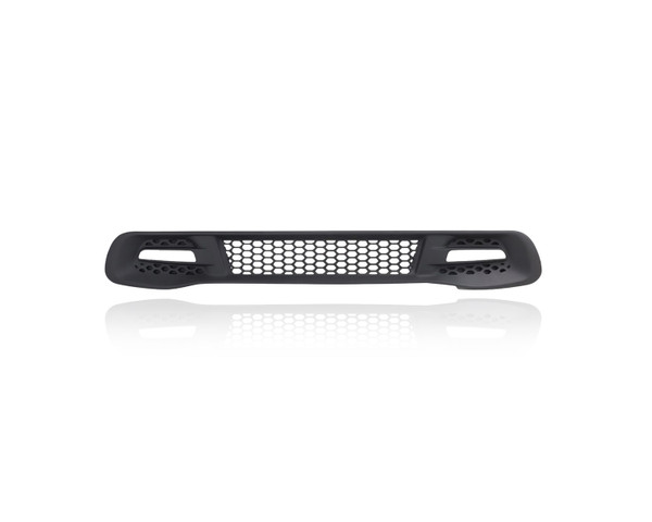 Grille -  Compatible/Replacement for '13-15 Smart Fortwo - Front Lower Black With Crossbar Fog Lamp Hole, 4518880623
