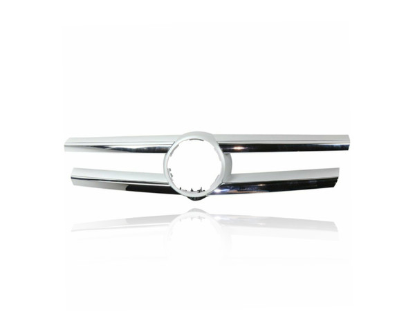Grille Molding -  Compatible/Replacement for '13-16 Mercedes-Benz GL350/450/550 - Main Emblem, Chrome With Camera Hole, 16688007859982