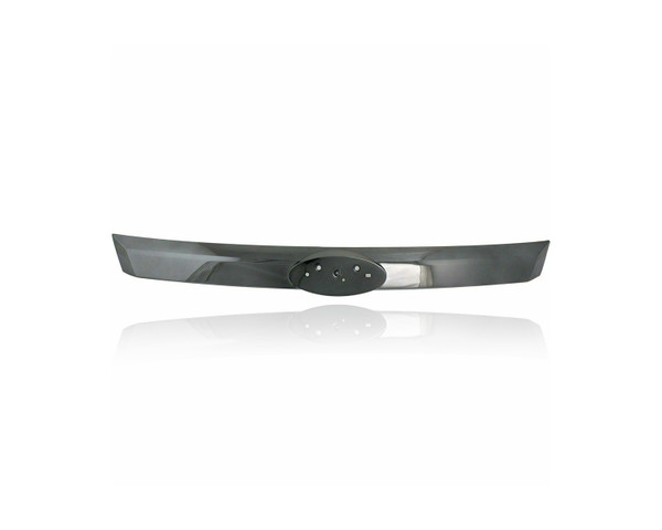 Grille Molding -  Compatible/Replacement for '11-12 Ford Fusion Sport - Center, Chrome Painted Smoked Black, BE5Z8200BA