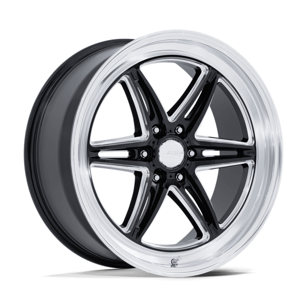 Groove 6 Drag - 20in, Flow Formed Aluminum, Gloss Black Milled W/ DC Lip, 20X9.5, 6X135, 25mm, 194933447121, SAEJ2530, 194933447121